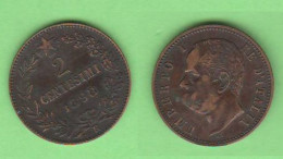 Italia Regno 2 Centesimi 1898 S. Valore Italie Italy 2 Cents K 30 - 1878-1900 : Umberto I