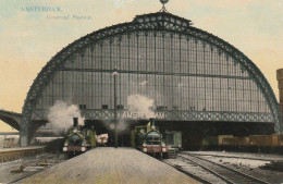 Amsterdam Centraal  Station Vertrek Stoomlocs # 1911    5126 - Amsterdam