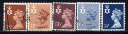 GREAT BRITAIN (MACHINS), NORTHERN IRELAND, NO.'S NIMH9, NIMH21, NIMH22, NIMH23 AND NIMH24 - Nordirland