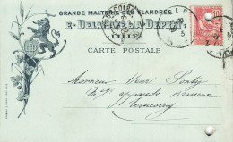 E823 Carte Postal Grande Brasserie Des Flandres E.DELAHAYE Lille - 1877-1920: Période Semi Moderne