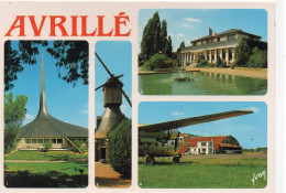 Avrillé Belle Multi-vues Eglise Mairie Aéroclub Aéroport Avion Moulin De La Croix Cadeau Moulin à Vent - Sonstige & Ohne Zuordnung