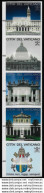 2000 Vaticano Automatici 5v. In Striscia Varietà MNH Sassone N. 1/5 - Autres & Non Classés