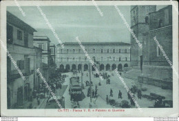 Cf338 Cartolina Chieti Piazza Vittorio Emanuele E Palazzo Di Giustizia Tram 1926 - Chieti