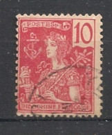 INDOCHINE - 1904-06 - N°YT. 28 - Type Grasset 10c Rouge - Oblitéré / Used - Oblitérés