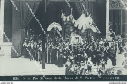 Cf334 Cartolina Fotografica  Roma Vaticano La Processione Eucaristica 1929 - Sonstige & Ohne Zuordnung