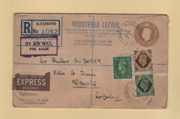 Levant Britannique - Alexandria - Recommande Par Avion Expres - 1946 - Brits-Levant