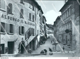 Cf378 Cartolina Montepulciano Via Roma Provincia Di Siena Toscana - Siena
