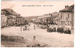 THIN-LE-MOUTIER.(ARDENNES)RUE DE CROISEAU. (ANIMEE) - Other & Unclassified