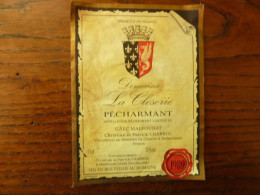 Domaine La Closerie PECHARMANT 1989 - GAEC MALFOURAT - Christian Et Patrick CHABROL Viticulteurs - Autres & Non Classés