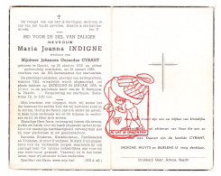 DP Maria Joanna Indigne ° Haacht 1878 † 1959 X Johannes  Gerardus Cyrant // Wuyts Buelens - Images Religieuses