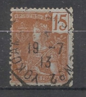 INDOCHINE - 1904-06 - N°YT. 29 - Type Grasset 15c Brun Sur Azuré - Oblitéré / Used - Used Stamps
