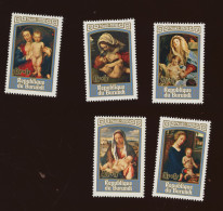 Noël  Kerst 1978. + 1F. Cob 825/829 **. Scott B.77/81 MNH. Postfrich. - Unused Stamps