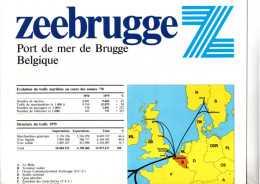 Zeebrugge , Port De Mer De Brugge , Belgique + 1 Dossier Sur Le Port - Belgien