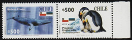 2006 Chile Antarctic Wildlife: Minke Whale, Emperor Penguin Set (** / MNH / UMM) - Pingouins & Manchots