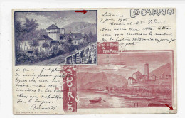 LOCARNO, Casa Di Ferro & Riva Piana, Viaggiata 1905, éditeur Benziger - Locarno