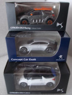 Norev Lot Citroen DS3 Racing + DS3 Cabrio + Peugeot Exalt 3 Pouces - Norev