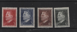 Jugoslavien Michel Cat.No. Mnh/** 605/608 - Unused Stamps