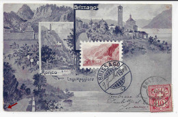 BRISSAGO, Ronco, Lago Maggiore, Viaggiata 1904, éditeur Benziger - Brissago