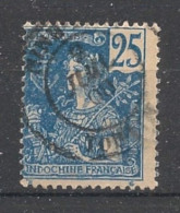 INDOCHINE - 1904-06 - N°YT. 31 - Type Grasset 25c Bleu - Oblitéré / Used - Oblitérés