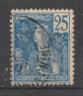 INDOCHINE - 1904-06 - N°YT. 31 - Type Grasset 25c Bleu - Oblitéré / Used - Usati