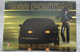 Catalogue Gamme Pontiac - 1983 - Reclame