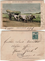 ARGENTINA 1901  POSTCARD SENT FROM BUENOS AIRES TO NEW YORK - Covers & Documents