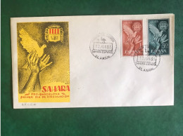 Spain, Spagne, España, Sahara Español, 12 Junio 1963, FDC Cover, Sobre Primer Día, Lettre Du Premier Jour - Sahara Espagnol