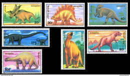 Mongolia 1990, Dinosaur, Prehistoric Animals - Vor- U. Frühgeschichte