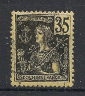 INDOCHINE - 1904-06 - N°YT. 33 - Type Grasset 35c Noir Sur Jaune - Oblitéré / Used - Used Stamps
