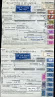 "ITALIEN" 1872, 2 Auslands-Paketkarten In Die Schweiz, Frankaturen ! (R2169) - Strafport