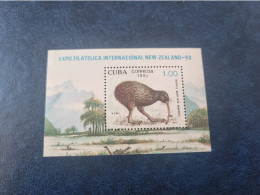 CUBA  NEUF  1990   HB  EXPO.  FILATELICA  NEW  ZELAND  //  PARFAIT  ETAT  //  1er  CHOIX  // - Unused Stamps