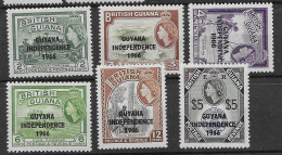 British Guyana  Mnh **  1966 (only 4cents Is Mlh *) High Value - Britisch-Guayana (...-1966)