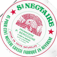 ETIQUETTE NEUVE FROMAGE  ANNES  50's  ST NECTAIRE     P. BERGOGNE ST NECTAIRE - Fromage