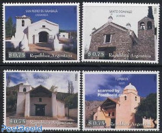 Argentina 1998 Historic Chapels 4v, Mint NH, Religion - Churches, Temples, Mosques, Synagogues - Ungebraucht