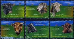 Argentina 1998 Cow 6v, Mint NH, Nature - Cattle - Neufs