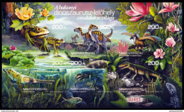 Hungary 2020:  Dinosaur, Prehistoric Animal. MINT Imperforate Mini-Sheet - Prehistorics