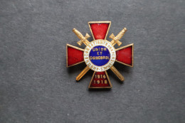 Insigne De Poilu Union Et Concorde 1914 1918  Ancien Combattant Pensionné Emmaillé Croix De Guerre - Sonstige & Ohne Zuordnung