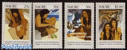 Nauru 1990 Eoiyepiang Sages 4v, Mint NH, Fairytales - Fiabe, Racconti Popolari & Leggende