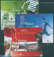 Portugal 2005 Football Clubs 3 S/s, Mint NH, History - Sport - Coat Of Arms - Football - Ongebruikt