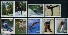 Paraguay 1980 Olympic Winter Winners 9v, Mint NH, Sport - (Bob) Sleigh Sports - Olympic Winter Games - Skiing - Winter (Varia)