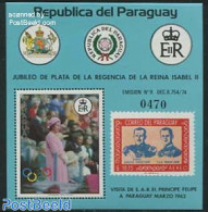 Paraguay 1977 Elizabeth Silver Jubilee S/s, Mint NH, History - Sport - Kings & Queens (Royalty) - Olympic Games - Stam.. - Familles Royales