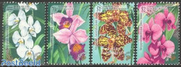 Singapore 1998 Orchids 4v, Joint Issue Australia, Mint NH, Nature - Various - Flowers & Plants - Orchids - Joint Issues - Gezamelijke Uitgaven