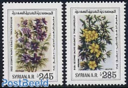 Syria 1984 Flower Show 2v, Mint NH, Nature - Flowers & Plants - Syrie
