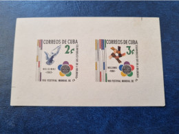 CUBA  NEUF  1962   HB  FESTIVAL  MUNDIAL  DE  LA  JUVENTUD  //  PARFAIT  ETAT  //  1er  CHOIX  // - Unused Stamps