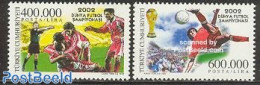 Türkiye 2002 World Cup Football 2v, Mint NH, Sport - Football - Other & Unclassified