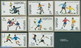 Albania 1974 World Cup Football 8v Imperforated, Mint NH, Sport - Football - Albania
