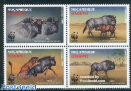 Mozambique 1999 WWF, Gnu 4v [+], Mint NH, Nature - Animals (others & Mixed) - World Wildlife Fund (WWF) - Mosambik