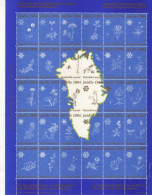 Groenland - 1984   Vignettes - Jul - Noel -  Carte - Fleurs -  Neufs** - MNH - Unused Stamps