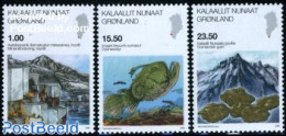 Greenland 2009 Science 3v, Mint NH, History - Nature - Science - Sport - Geology - Fish - Mining - Mountains & Mountai.. - Nuovi