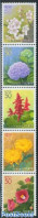 Japan 2001 Tokyo, Flowers 5v [::::], Mint NH, Nature - Flowers & Plants - Unused Stamps